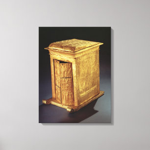De gouden schrijn van Tutankhamun Nieuw Koninkrijk Canvas Afdruk