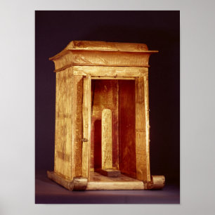 De gouden schrijn van Tutankhamun Nieuw Koninkrijk Poster