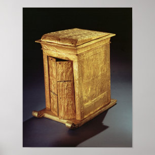 De gouden schrijn van Tutankhamun Nieuw Koninkrijk Poster