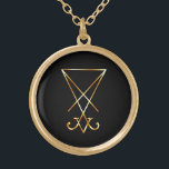 De gouden sigil van Lucifer Goud Vergulden Ketting<br><div class="desc">De gouden sigil van Lucifer</div>