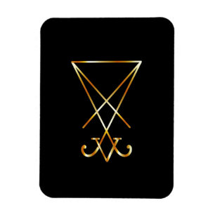 De gouden sigil van Lucifer Magneet