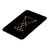 De gouden sigil van Lucifer Magneet (Linkerzijde)