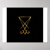 De gouden sigil van Lucifer Poster (Voorkant)
