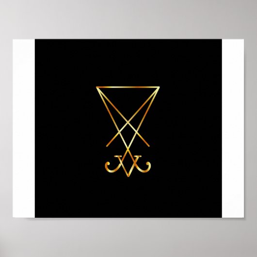 De gouden sigil van Lucifer Poster (Voorkant)