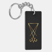 De gouden sigil van Lucifer Sleutelhanger (Voorkant Links)