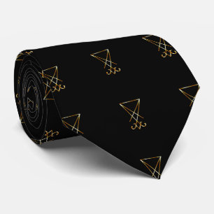 De gouden sigil van Lucifer Stropdas