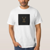 De gouden sigil van Lucifer T-shirt (Voorkant)
