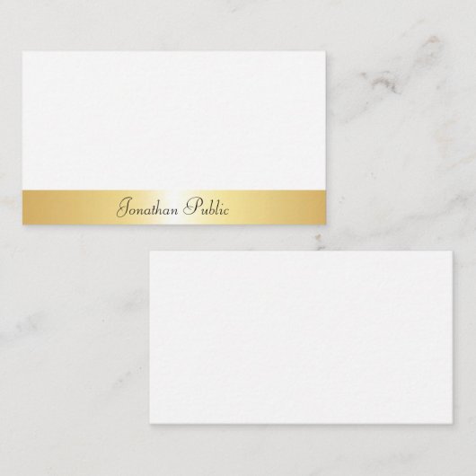 De gouden Sjabloon Calligragrafeerde Naam van de T (Voorkant / Achterkant)