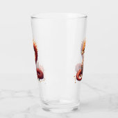 De gouden slangendraak.  glas (Links)