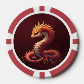 De gouden slangendraak. poker chips (Voorkant)