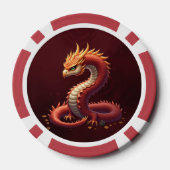 De gouden slangendraak. poker chips (Achterkant)