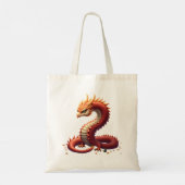 De gouden slangendraak.  tote bag (Achterkant)