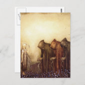 “De Gouden Sleutel” John Bauer Aquarel Briefkaart (Voorkant / Achterkant)