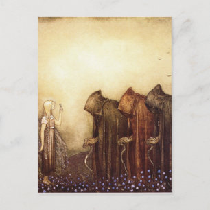 “De Gouden Sleutel” John Bauer Aquarel Briefkaart