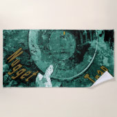 De gouden snugget-badhanddoek strandlaken (Voorkant)