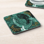 De gouden snugget-drankenkusten bier onderzetter (Linkerzijde)