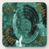 De gouden snugget-drankenkusten bier onderzetter (Voorkant)