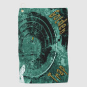 De gouden snugget golfhanddoek (Voorkant)