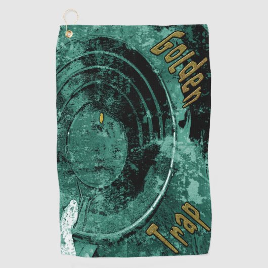 De gouden snugget golfhanddoek (Voorkant)