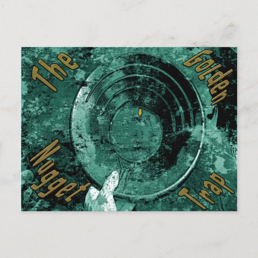 De gouden snugget-val briefkaart (Voorkant)