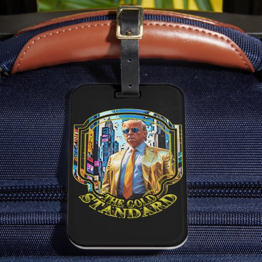 De gouden standaard - President Trump 2024 Bagagelabel (Voorkant Insitu 2)