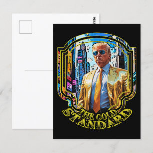 De gouden standaard - President Trump 2024 Briefkaart