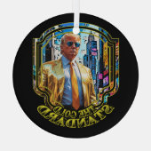De gouden standaard - President Trump 2024 Glas Ornament (Achterkant)