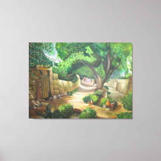 De Gouden Steeg der Herinneringen Canvas Afdruk (Voorkant)