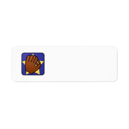 De Gouden Ster van de Handschoen van het Honkbal Etiket (Voorkant)