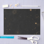 De gouden sterrenzonsondergang van de nachtelijke tissuepapier (Craft)