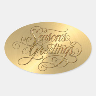 De gouden Sticker van het seizoen in reliëf