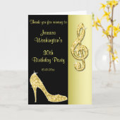 De gouden Stiletto & de Drievoudige Gespleten Kaart (Gele Bloem)