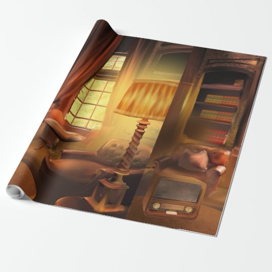 De gouden tijd van de radio cadeaupapier (Uitgerold)