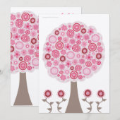 De gouden Uitnodiging van de Boom van de 30ste (Voorkant / Achterkant)