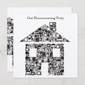 De gouden Uitnodiging van de Partij van het (Voorkant / Achterkant)