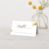 De Gouden Uur Grace Foto Bloemen bruiloft gevouwen Plaatskaartje (Voorkant)