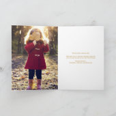 De gouden Vakantie van de Naalden van Pinecones en Feestdagen Kaart (Binnen)