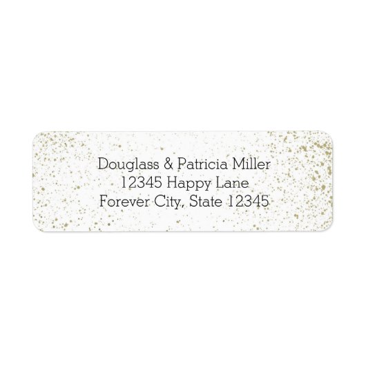 De gouden Verf ploetert Samenvatting Etiket (Voorkant)