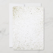 De gouden verf ploetert vrijgezellenfeest kaart (Achterkant)