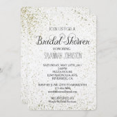 De gouden verf ploetert vrijgezellenfeest kaart (Voorkant / Achterkant)