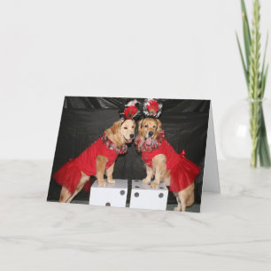 De gouden Verjaardag van Las Vegas Showgirls Kaart