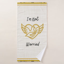 De Gouden Verzekering - Matteüs 6:25 Badhanddoek