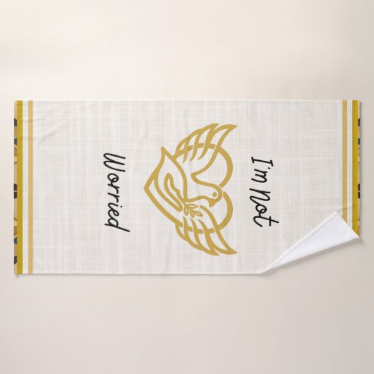 De Gouden Verzekering - Matteüs 6:25 Badhanddoek (Badhanddoek)