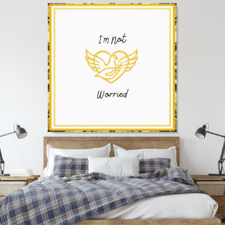 De Gouden Verzekering - Matteüs 6:25 Canvas Afdruk