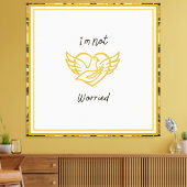 De Gouden Verzekering - Matteüs 6:25 Canvas Afdruk (Insitu (Woonkamer))