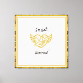 De Gouden Verzekering - Matteüs 6:25 Canvas Afdruk (Voorkant)