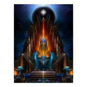 De gouden visie op de fractale kunst van Arsencia Perfect Poster