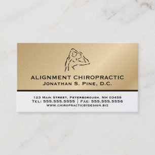De gouden Visitekaartjes van de Chiropraktijk van
