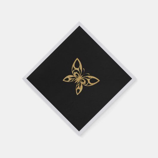 De Gouden Vlinder Servet (Hoek)
