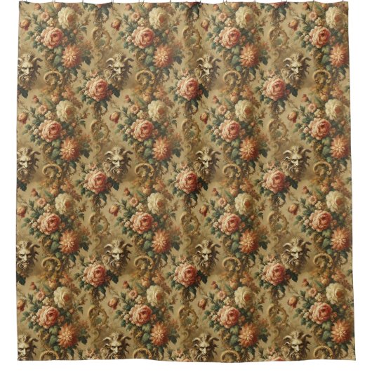 De Gouden Vriend - Gotisch Victoriaans ontwerp Douchegordijn (Voorkant)